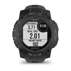 Смарт-годинник Garmin Instinct 3 50mm Tactical Solar Black with Charcoal Silicone Band (010-02935-90) - Картинка 7