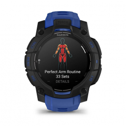 �����-�������� Garmin Instinct 3 45mm AMOLED Black with Bolt Blue/Black Silicone Band (010-02936-03) - �������� 7