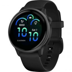 - Garmin Vivoactive 6 Slate with Black Silicone Band (010-02985-40)