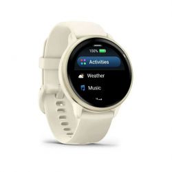Смарт-часы Garmin Vivoactive 6 Lunar Gold with Bone Silicone Band (010-02985-41) - Картинка 3