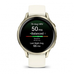 �����-�������� Garmin Venu 4 41mm Luna Gold with Bone Silicone (010-03013-40) - �������� 9