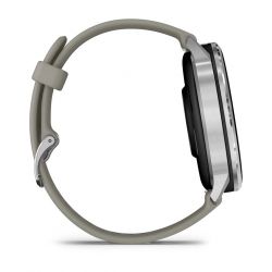 Смарт-годинник Garmin Venu 4 45mm Silver Bezel with Silver Gray Silicone Band (010-03014-01) - Картинка 4