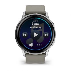 Смарт-годинник Garmin Venu 4 45mm Silver Bezel with Silver Gray Silicone Band (010-03014-01) - Картинка 5