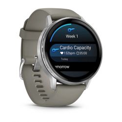 Смарт-годинник Garmin Venu 4 45mm Silver Bezel with Silver Gray Silicone Band (010-03014-01) - Картинка 6