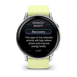 Смарт-годинник Garmin Venu 4 45mm Silver Bezel with Citron Silicone Band (010-03014-02) - Картинка 5