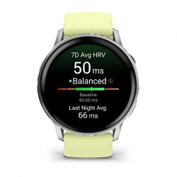 Смарт-годинник Garmin Venu 4 45mm Silver Bezel with Citron Silicone Band (010-03014-02) - Картинка 9