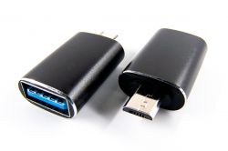  OTG USB - Micro-USB black Dengos (ADP-017)