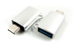  Dengos OTG USB-USB-C Silver (ADP-019)