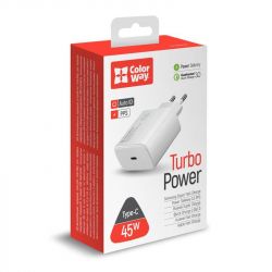   ColorWay Power Delivery Port PPS USB Type-C (45W) white (CW-CHS034PD-WT) -  7