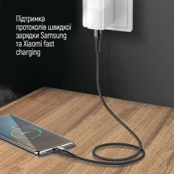   USB Type-C to Type-C 2.0m PD Fast Charging 65W 3A grey ColorWay (CW-CBPDCC039-GR) -  4
