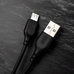 ������ XO NB103 USB-microUSB (M/M), 2.1A 2� Black (6920680862788) - �������� 2