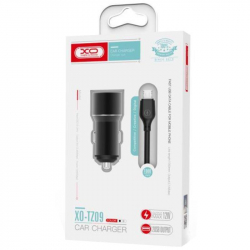 Автомобильное зарядное устройство XO TZ09 (2USB, 2.4A) Black (6920680873487) + кабель microUSB - Картинка 2
