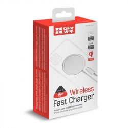 Зарядний пристрій бездротовой СolorWay MagSafe Charger 15W for iPhone (White) - Картинка 5