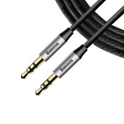  miniJack/AUX Baseus Yiven Audio Cable M30 1M Silver+Black CAM30-BS1