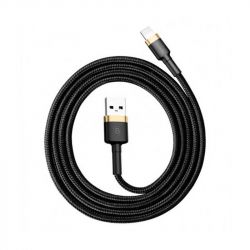  USB 2.0 Lightning - 2.0  Baseus cafule Cable USB 2.4A Gold+Black CALKLF-CV1