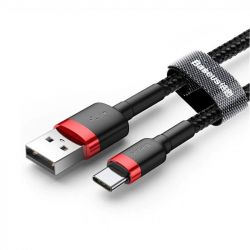  Baseus Cafule USB-Lightning, 1.5A, 2 Black/Red (CALKLF-C19) -  1