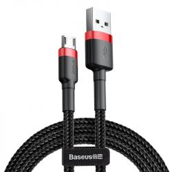  Baseus Cafule USB-microUSB, 1.5A, 2 Black/Red (CAMKLF-C91)