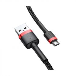  Baseus Cafule USB-microUSB, 1.5A, 2 Black/Red (CAMKLF-C91) -  2