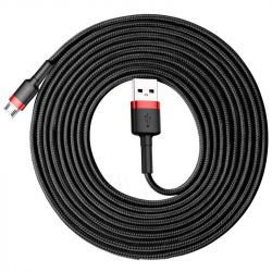  Baseus Cafule USB-microUSB, 1.5A, 2 Black/Red (CAMKLF-C91) -  3