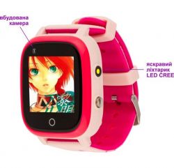 Дитячий розумний годинник AmiGo GO005 4G WIFI Thermometer Pink - Картинка 7