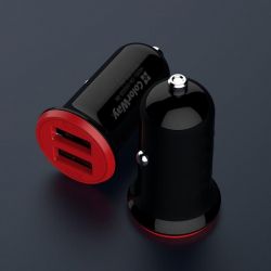 Автомобільний зарядний пристрій ColorWay (2USB,3.4A, 17W) Red/Black (CW-CHA026-BK) - Картинка 5