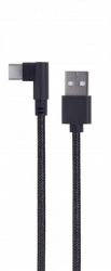  USB - USB Type-C 0.2  Cablexpert Black,  (CC-USB2-AMCML-0.2M)