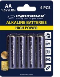  Esperanza Bateries Alkaline (EZB101) AA/LR06 BL 4 -  1