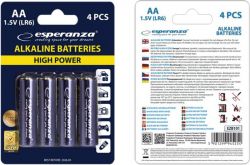  Esperanza Bateries Alkaline (EZB101) AA/LR06 BL 4 -  2