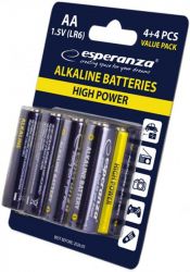  Esperanza Bateries Alkaline (EZB103) AA/LR06 BL 8 -  2