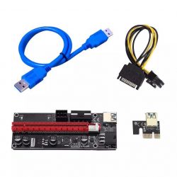  PCI-E 1x to 16x 6pin, Molex, SATA, USB 3.0, AM-AM, 0.6  -  1