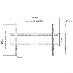 Кронштейн Satelit 39-70FIX600 (VESA600х400) - Картинка 3