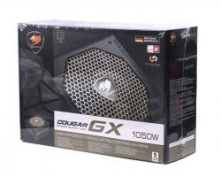 ���� ������� 1050W, Cougar GX 1050, Black, 140 ��, PFC, 80 Plus Gold, Modular, MB: 20+4 pin, CPU: 2 x 4+4 pin, VGA: 6 x 6+2 pin, 4xMolex, 10xSATA, ������: OVP/OPP/SCP/UVP/OCP - �������� 7