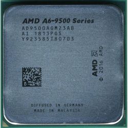 Процессор AMD (AM4) A6-9500, Tray, 2x3.5 GHz (Turbo Boost 3.8 GHz), Radeon R5 (1029 MHz), L2 1Mb, Bristol Ridge, 28 nm, TDP 65W (AD9500AGM23AB)