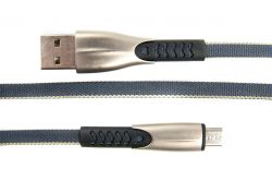 Кабель Dengos USB-microUSB 0.25м Grey (PLS-M-SHRT-PLSK-GREY) - Картинка 2