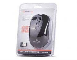 Мишка REAL-EL RM-330 Wireless Black - Картинка 8