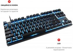 Клавиатура Motospeed GK82 Outemu Blue (mtgk82bmb) Black USB - Картинка 4