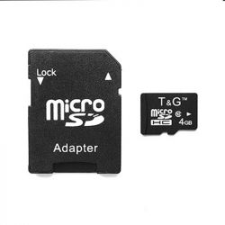   MicroSDHC   4GB UHS-I Class 10 T&G + SD-adapter (TG-4GBSDCL10-01) -  2
