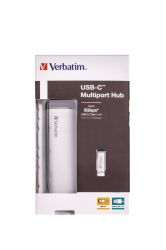  USB-C Verbatim USB-C/4USB3.0 (49147) Silver/Black -  4
