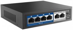 Коммутатор Netis P106C, 2x10/100M uplink RJ45 ports, 4x10/100Mbps POE ports, неуправляемый - Картинка 2
