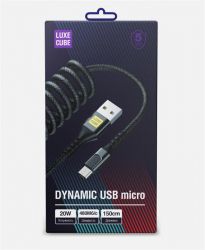  Luxe Cube Dynamic USB-Lightning, 1.5, Black (4446689101557) -  2