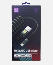 Luxe Cube Dynamic USB-micro USB, 1.5, Black (4446689101236)  -  2