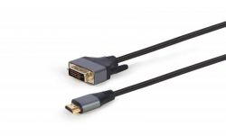  Cablexpert HDMI - DVI (M/M), , 18 + 1 pin, 1.8 , Black (CC-HDMI-DVI-4K-6) -  1