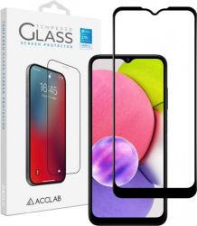   ACCLAB Full Glue  Samsung Galaxy A03s SM-A037 Black (1283126515330)