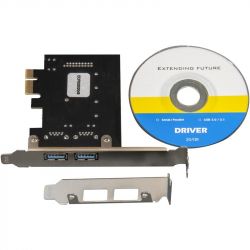   Frime (ECF-PCIEtoUSB006.LP) PCI-E to USB3.0 (2 ) 3A/+19pin NEC720201 -  4