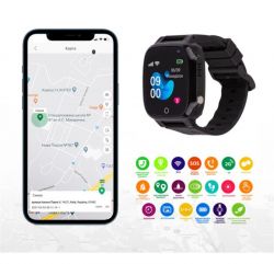 Дитячий розумний годинник AmiGo GO008 MILKY Black - Картинка 4