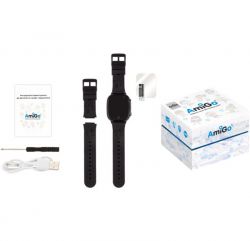 Дитячий розумний годинник AmiGo GO008 MILKY Black - Картинка 5