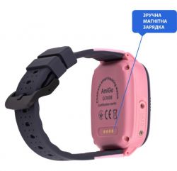 Детские смарт-часы AmiGo GO008 Milky GPS WiFi Pink - Картинка 3