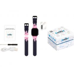 Детские смарт-часы AmiGo GO008 Milky GPS WiFi Pink - Картинка 6