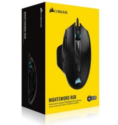  Corsair Nightsword RGB Tunable FPS/MOBA Gaming Mouse Black (CH-9306011-EU) USB -  7