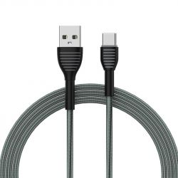 ������ ColorWay USB-USB Type-C, braided cloth, 3�, 1�, Gray (CW-CBUC041-GR) - �������� 3